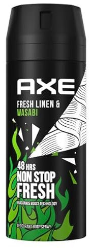 6er Pack - Axe Deodorant Bodyspray Fresh Linen & Wasabi - 150ml