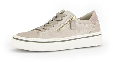 Gabor Damen Low-Top Sneaker, Frauen Halbschuhe,schnürer,Plateausohle,straßenschuhe,Strassenschuhe,Sportschuhe,Desert/Rose(Panna),40 EU / 6.5 UK