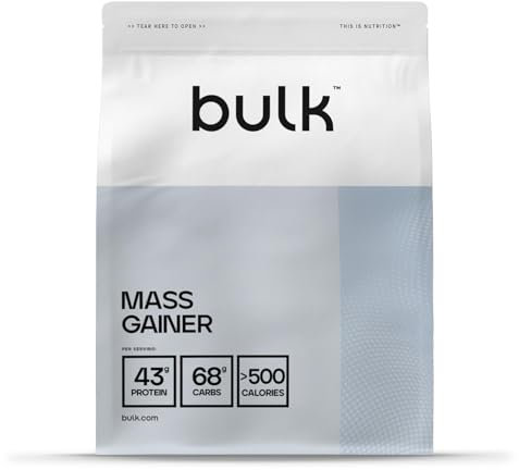 Bulk Complete Mass Gainer | Cinnamon Cereal Milk | 2.5kg | 45g de protéines et 5g de BCAA par portion | Gain de masse hypercalorique | Facile à mélanger | Délicieux arômes