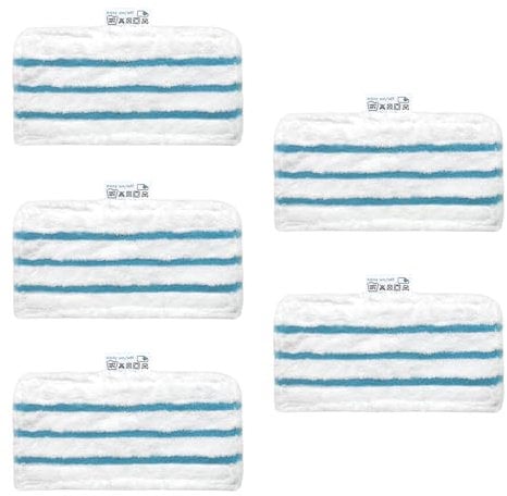 Auoiian 6Pcs Washable Microfibre Steam Mop Pads - Perfect Replacement for Black + Decker 1600 Series/for Beldray BEL01097 Steam Cleaner