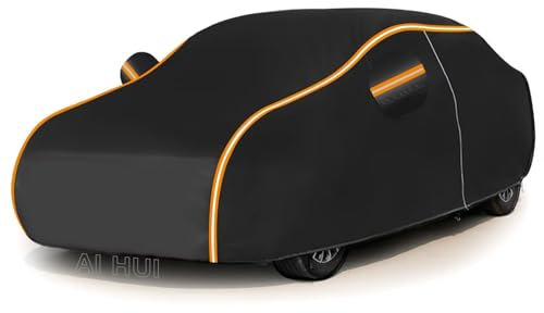 AI HUI Autoabdeckung Wasserdich Abdeckplane Auto für Golf(3-Door) MK2(1983-1991), Preis-Leistungs-Sieger* Autoabdeckung Winter Vollgarage Auto Abdeckplane, Autogarage Abdeckung, 100% Oxford-Stoff