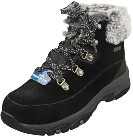 Skechers Trego - Snow Worries 167882-BLK, Women hiking boots,boots, Black, 40 EU