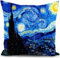 HUASHUZI Kissenbezug 40x40 cm Kissen Van Gogh deko Geschenk für sofakissen kissenbezüge dekokissen couchkissen kissenhülle Sofa Schlafzimmer Wohnzimmer Zimmer zierkissen