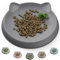Wingcases - Katzennapf(1pc, 15x15cm, dunkelgrau) | Futternapf Katze Silikon | Schutz der Katzenbarthaare | Fressnapf Katze Flach | Teller Breit | Katzen zubehör