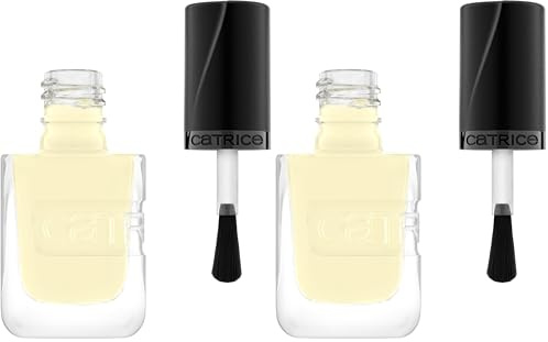 Catrice GEL AFFAIR Nail Lacquer, Nagellack, Nr. 012, Gelb, langanhaltend, Einfach zu entfernen, glänzend, vegan, ohne Mikroplastikpartikel, ohne Konservierungsstoffe, ohne Parfüm, 2er Pack (10.5ml)