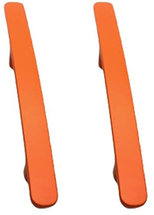 DSWZLQDXB 2pcs Cabinet Handles Colourful Kitchen Door Handles zinc Alloy Profiles Drawer Pulls Wardrobe Children's Room Knobs Cupboard Door Levers (Hole Distance 128mm,Orange)