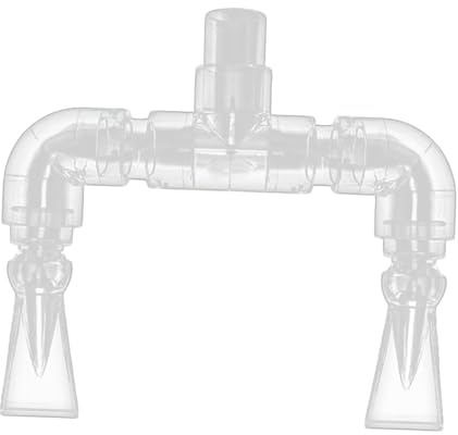 JAYIOLA Aquarium Rücklaufkit Set Rücklaufdüse Doppel-auslass-DIY Wasserauslassrohr Acryl für Aquarien für Aquarienliebhaber Fischzucht Bastelprojekte, Innendurchmesser 25