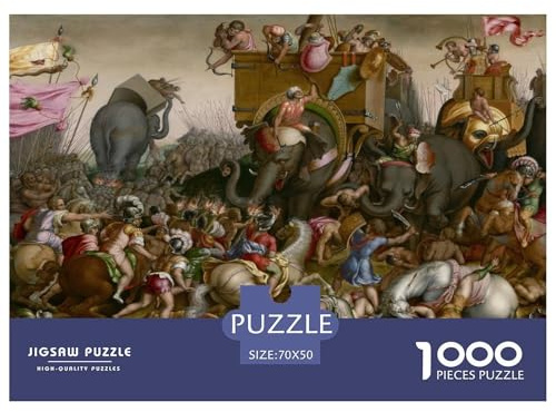 Die Schlacht von Zama Hölzerne Puzzles Wasserfest 1000 Teile DIY- Puzzle Für Erwachsene Buntzur Heimdekoration