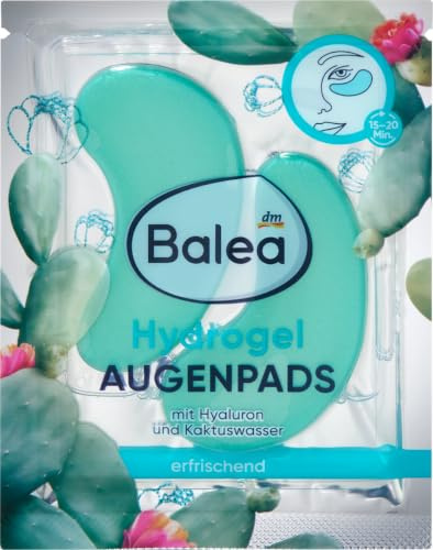 Cuscinetti Idrogel Cactus Water (1 paio), 2 pezzi - Marchio DM Germania - Compatibili con balea - Augenpads Hydrogel Kaktuswasser (1 Paar), 2 St