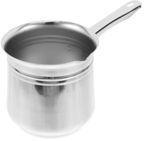 Zerodeko Caffettiera Elegante in 720ml e Acciaio Inossidabile Turca da Design Funzione Multifunzionale per Uso Quotidiano in Famiglia