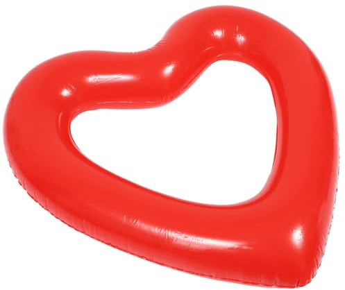 SUPVOX Bouée de Natation de Cœur Gonflable pour Piscine, de Piscine D'été en Plastique Pliable, pour Plage et Sandales Femme Plusieurs Styles