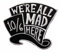 TENNER.LONDON Mad Hatter Iron on or Sew on Embroidery Patch Alice in Wonderland Embroidered Motif Transfer Applique We are all Mad Here
