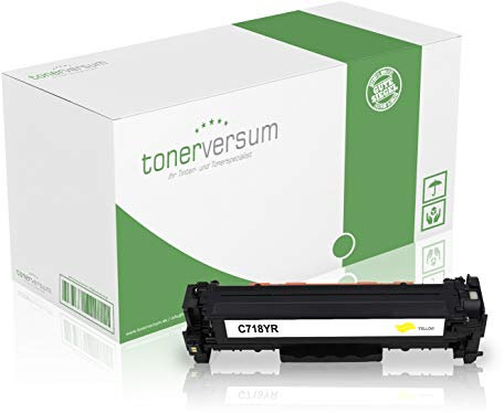Toner kompatibel zu Canon 718 Gelb für I-Sensys LBP-7200 LBP-7200cdn LBP-7660cdn LBP-7680cx MF726cdw MF728cdw MF8340cdn MF836cdn MF8550cd - 718Y 2659B002