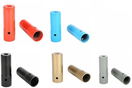 X-Rated BMX Bike Stunt Pegs Grinding Freestyler Trick Nuts 10/14mm Axle 110mm (Red)
