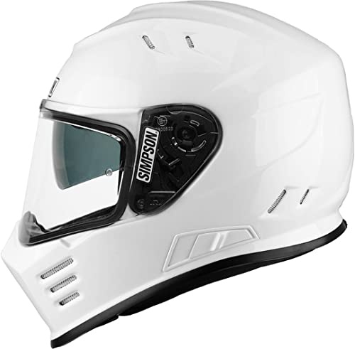Simpson Venom Helmet, White, Size S