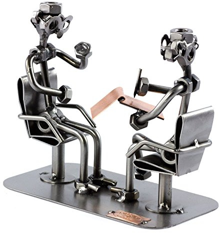 Steelman24 Schraubenmännchen Psychiater | Made in Germany,Handarbeit,Geschenkidee,Stahlfigur,Metallfigur,Metallmännchen