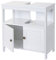 Mendler Waschbeckenunterschrank HWC-B63, Badschrank Badezimmer Unterschrank Waschtischunterschrank, 60x60x30cm - weiß