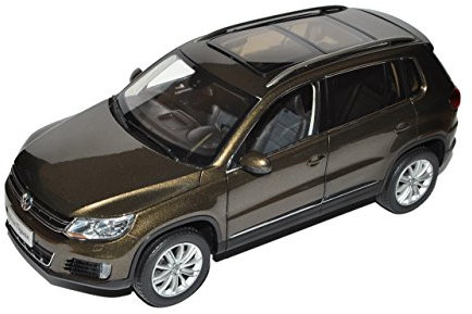 Paudi Volkwagen Tiguan Braun Schwarz SUV Modell ab 2007 Ab Facelift 2011 1/18 Modell Auto