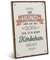ARTFAVES® Wandbild Holzschild mit Spruch - Im Hundekörbchen spukt es - Türschild Retro Vintage Deko Bild Geschenk - Haustier, Hund