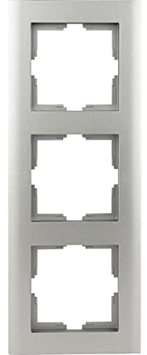 REV Matrix, 3-fach Rahmen Steckdose, Rahmen Serienschalter, Wechselschalter, platin