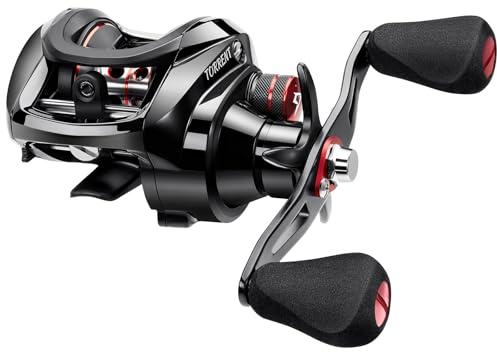 Piscifun Torrent Baitcast-Angelrolle, 8,2 kg Kohlefaser-Zug-Baitcast-Rolle, magnetisches Bremssystem, erhältlich in 7,1:1 und 5,3:1