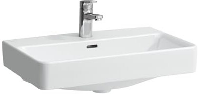 LAUFEN PRO S Waschtisch Compact, 1 Hahnloch, ohne Überlauf, 600x380mm, H8189594001561, Farbe: Weiß mit LCC