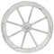 Nexos Holzrad Ø 45 cm, mit 8 Speichen - Farbe weiß - whitewash