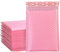 FeiliandaJJ Luftpolstertaschen, 50 Stück, Rosa Luftpolster Versandtaschen, Wasserdicht Luftpolsterumschläge Luftpolsterversandtaschen Bubble Bags Bubble Mailer (Rosa, 15 * 18cm)