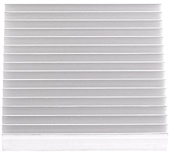 1 teiliges Aluminium Kühlkörpermodul Kühlrippen Kühlkörper für Hochleistungs Transistor Halbleiterbauelemente mit 16 teiligen Lamellen 100 mm (L) x 100 mm (B) x 100 mm (B) x 18 mm (H)