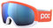 POC Fovea Mid Clarity Comp + - Optimale Skibrille für den Wettkampf, Fluorescent Orange/Spektris Blue