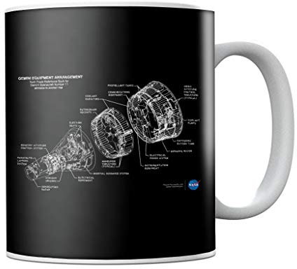Nasa Gemini Spacecraft Schematic Mug