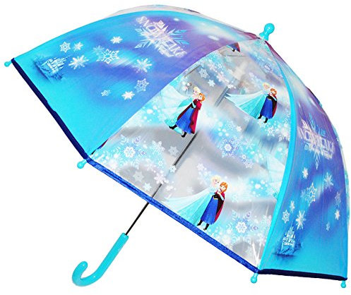 alles-meine.de GmbH Regenschirm - die Eiskönigin - Frozen - ELSA & Anna - Kinderschirm transparent - Ø 74 cm - Kinder Stockschirm - Schirm Kinderregenschirm/Glockenschirm -..