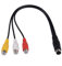 4 Broches S-Video a 3 RCA Femelle Adaptateur TV Laptop Cable