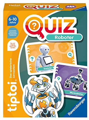 Ravensburger tiptoi 00164 Quiz Roboter, Quizspiel für Kinder ab 6 Jahren, für 1-4 Spieler