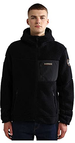 Napapijri Yupik Maglia di Tuta, Nero, XXL