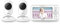 VTech LM808-2W Baby Monitor with 2 Camera,300m Long Range,Auto Night Vision,Video Baby Monitor with 5” Screen,2-Way Audio Talk,Temperature Sensor,Power Saving Mode,Lullabies,Wall-mountable Bracket