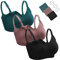 Dresime Soutien-Gorge d'allaitement 3PCS sans Couture Soutien Gorge Maternité sans Armature Bra de Grossesse avec Extra Extenseurs de Soutien-Gorge et Pinces pour Les Femmes