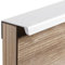 JNRFTY 10 Stück Weiß Griffe Versteckt Modernes Möbelgriffe Küchengriffe Griffe schubladengriffe Aluminium Mit 20 Schrauben Küche Griffe Lochmitte 160MM
