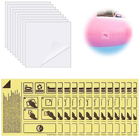 Manqyi 30 Stück Reparaturflicken, Wasserdicht Transparent Reparaturflicken, Transparent Reparatur Flicken, Wasserdicht Transparent Reparatur Patch, für Zelt Schlauchboot Schwimmring Luftbett