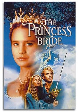 daweitianlong Filmposter The PrincessBride, dekoratives Gemälde, Leinwand, Wandkunst, Wohnzimmer, Poster, Schlafzimmer, Gemälde, ungerahmt, 20 x 30 cm