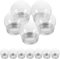 Holibanna 12 Stück 150 Ml DIY-Schneekugel Aus Durchsichtigem Kunststoff Mit Abschraubbarem Deckel Befüllbare Süßigkeitenflasche Leeres Glas Für DIY-Basteln Weihnachtsdekoration