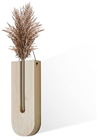 Tanant Macetero de Pared para Interiores, Maceteros de Pared para Plantas de Interior, Macetero de Pared de Madera para Interiores, Macetero Colgante de Madera, Florero de Pared de (#1)