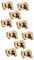 Operitacx Bracelet Connectors 10 Pcs Luggage Accessories Bag Accessories Travel Accessories Zinc Alloy Accessories to Turn Handbag Jewelry Twist Lock to Rotate Wallet Lock Fasteners
