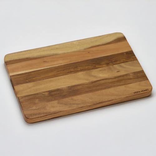 Vesta Homes Wooden Extra Large Cutting Board/Chopping, Serving Board/Block for Kitchen Vegetables, Fruits, Cheese and Charcuterie | Premium Acacia Wood | 45 * 30 * 2.5 Cms | Handcrafted in India