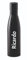 C&P Botella personalizada acero inoxidable térmica botella termo agua con tu texto grabada en láser con doble pared (Negro)