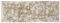 OCI CAVA Designer Teppich BES04 467 beige-Mix 80 x 300 cm