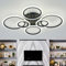 Fachae Deckenlampe 3 Farbtemperatur 3000/4000/6000K Deckenleuchte Modernes Memory Timer Pendelleuchte Dimmbare LED Modern Wohnzimmer Schlafzimmer Küche-Black