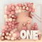 Kit Arco Palloncini Rosa, 83 Arco Ghirlanda Palloncini Rosa Retrò con Palloncini Rosa Gold e Palloncini Beige, Kit Balloon Rosa Gold per Decorazioni Compleanno Bambina,Matrimonio,Baby Shower,Comunione