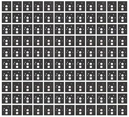 Ohsilv 120 StüCke Mechanischer Tastatur Schalter Aufkleber GeräUsch DäMpfer Schaumstoff Schall DäMmungs Folie für Schalter Stabilisator, A