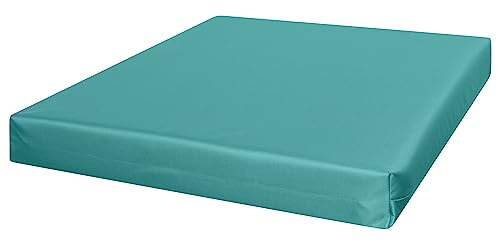 Waterproof seat pads Indoor & Outdoor Garden Rattan Furniture Foam for garden chairs multi use Office Chair Cushions Pad ask for custom with 4cm Thick (Bottle Green, 51 x 51 cm / 20 x 20)